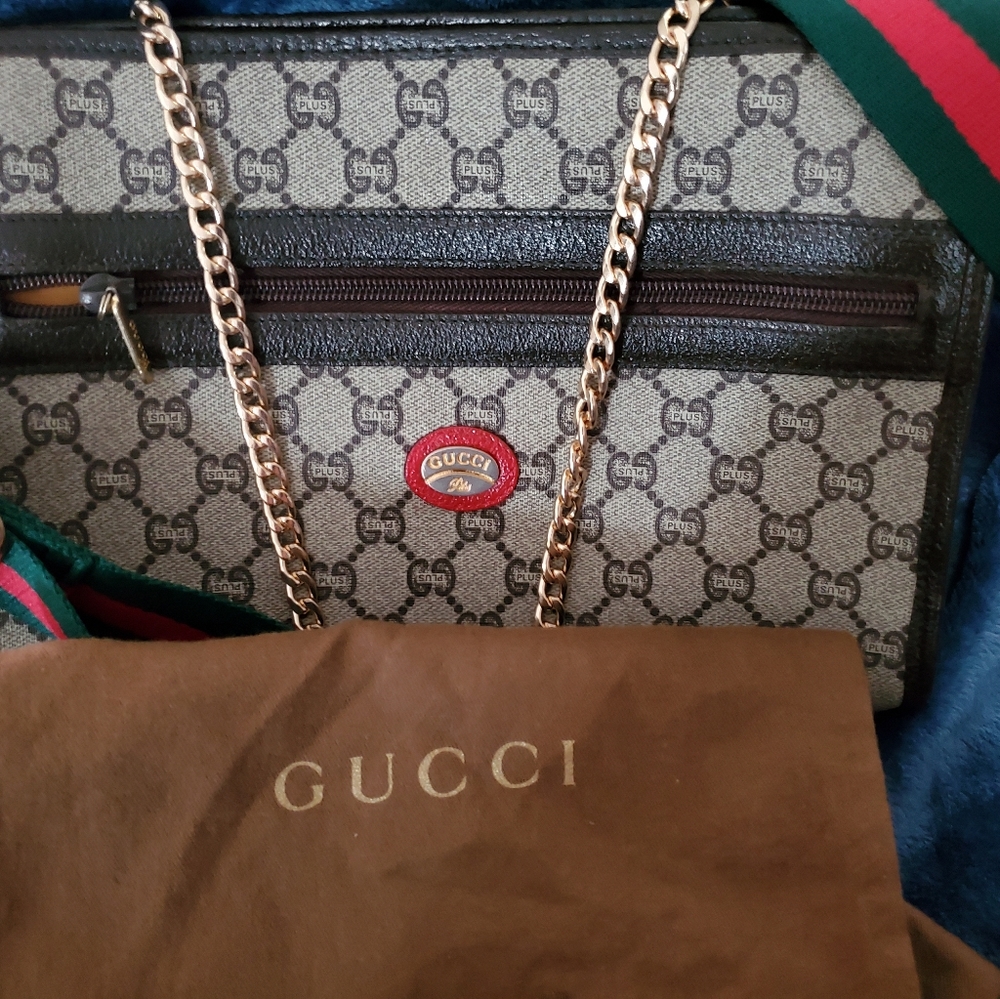 **Sold on Mercari* Gucci Handbag & Gucci Dustbag***